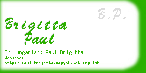 brigitta paul business card